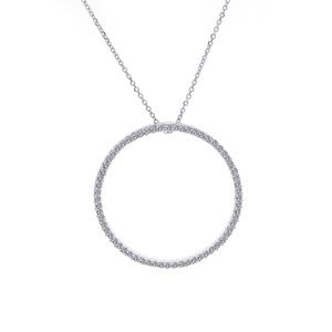 0.75 Carat Diamond Circle Of Love Gold Pendant